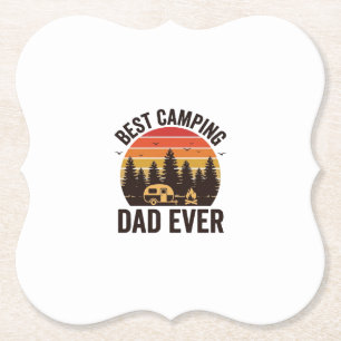 Bester Camping-Vater Aller Zeiten Vintage Camping  Untersetzer