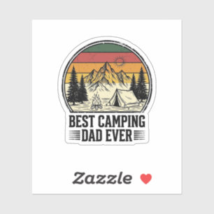Bester Camping-Vater Aller Zeiten Vintage Outdoor- Aufkleber