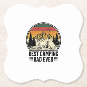 Bester Camping-Vater Aller Zeiten Vintage Outdoor- Untersetzer