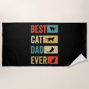 Bester Cat Vater Ever Cat Lovers Cat Vater Strandtuch