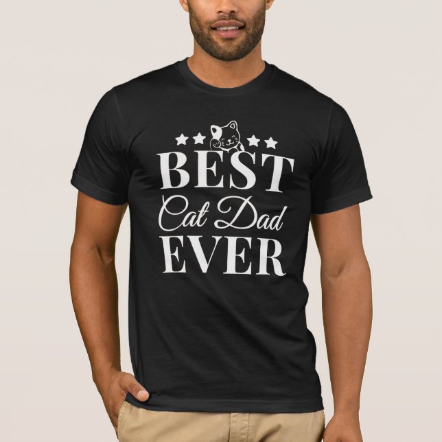 Bester Cat Vater Ever - Cat Vater T-Shirt (Vorderseite)