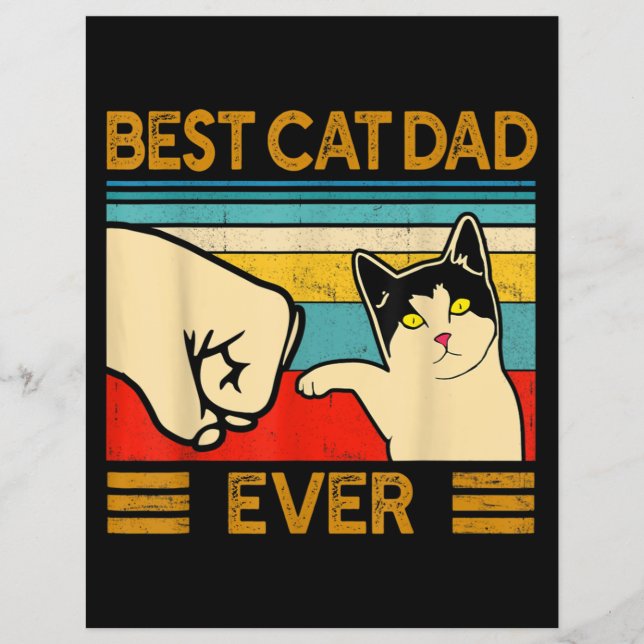 Bester Cat Vater Ever Funny Cat Daddy (Vorderseite)