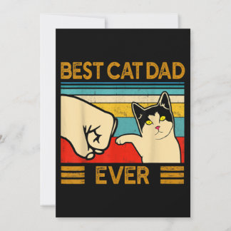 Bester Cat Vater Ever Funny Cat Daddy Einladung