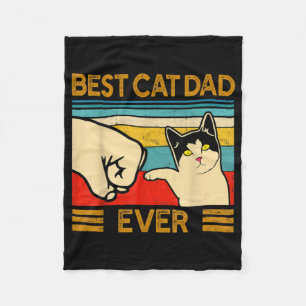 Bester Cat Vater Ever Funny Cat Daddy Fleecedecke