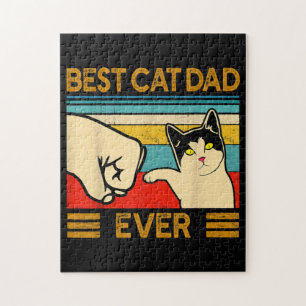 Bester Cat Vater Ever Funny Cat Daddy Puzzle