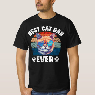 Bester Cat Vater Ever Funny Kitty Face Cats Vater T-Shirt