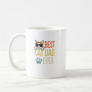 Bester Cat Vater Ever Funny Retro Chat Lover Vathe Kaffeetasse