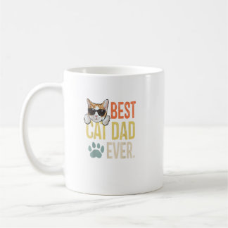 Bester Cat Vater Ever Funny Retro Chat Lover Vathe Kaffeetasse