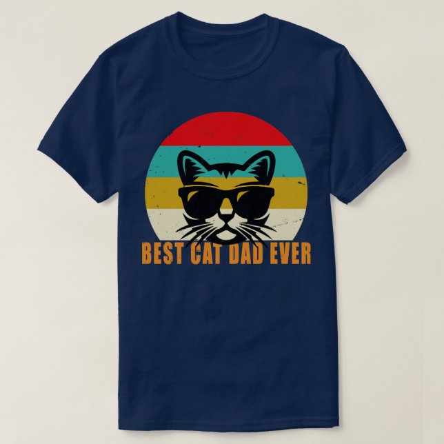 Bester Cat Vater Ever TShirt Funny Cat Vater Vater (Design vorne)