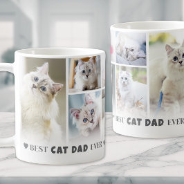 Bester Cat Vater FotoCollage Kaffeetasse