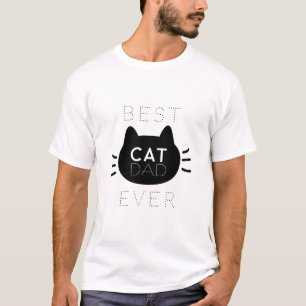 Bester Cat Vater je Black Cat Gesicht T-Shirt