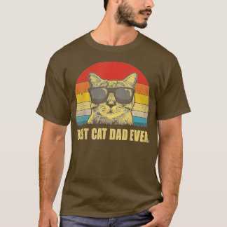 Bester Cat Vater je Bump Fit Father's Day Geschenk T-Shirt