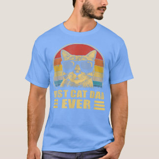 Bester Cat Vater je Bump Fit Father's Day Geschenk T-Shirt