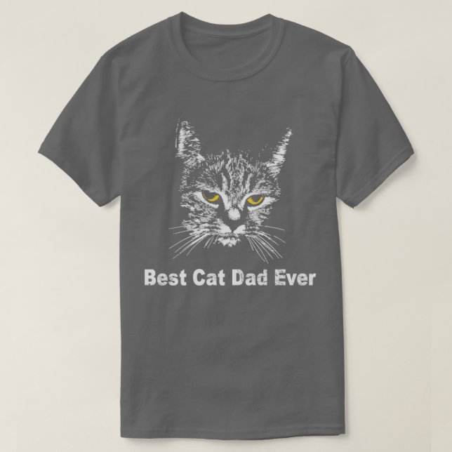 Bester Cat Vater je Cat Daddy Geschenk Shirts (Design vorne)