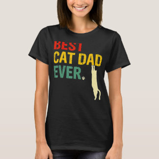Bester Cat Vater je Cat Daddy Vatertag T-Shirt