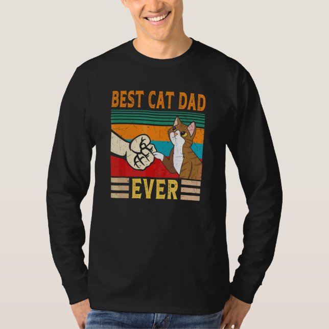 Bester Cat Vater je Cat Vater 1 T-Shirt (Vorderseite)