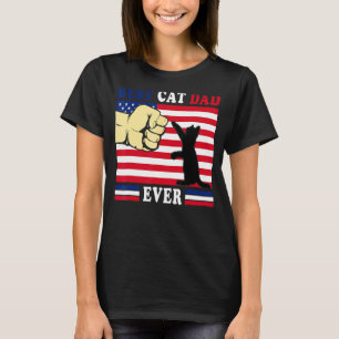 Bester Cat Vater je Daddy Vatertag Vatertag Vatert T-Shirt