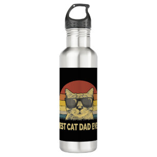Bester Cat Vater je Edelstahlflasche