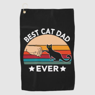 Bester Cat Vater je Faust Bump Golfhandtuch