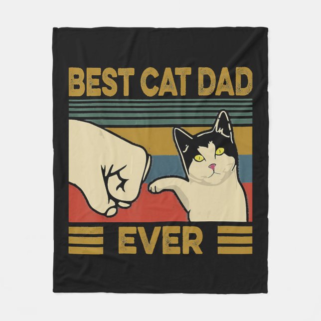 Bester Cat Vater je Fleecedecke (Vorderseite)