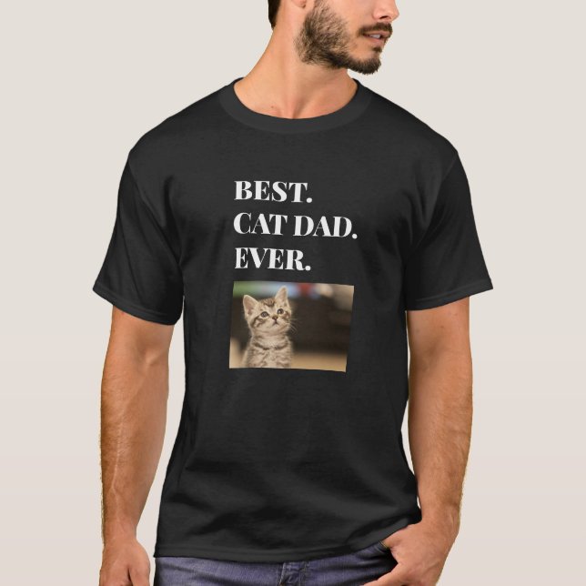 Bester Cat Vater je Foto T - Shirt (Vorderseite)