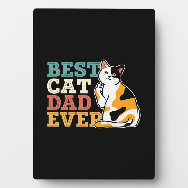 Bester Cat Vater je Fotoplatte (Vorderseite)
