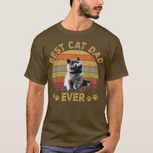 Bester Cat Vater je Funny Cat Daddy Vater Tag 2022 T-Shirt