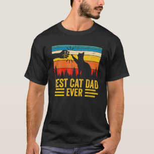Bester Cat Vater je Funny Cat Daddy Vatertag T-Shirt