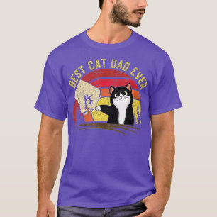 Bester Cat Vater je Funny Cat Daddy Vatertag T-Shirt