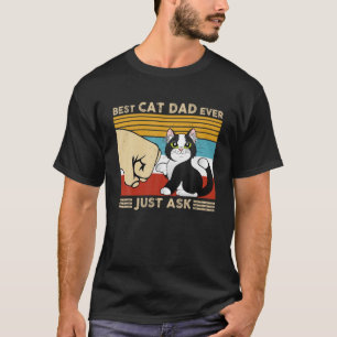 Bester Cat Vater je gerade Gefragt Funny Cat Daddy T-Shirt
