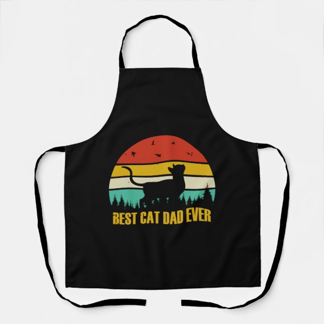Bester Cat Vater je Geschenk Schürze (Vorderseite)