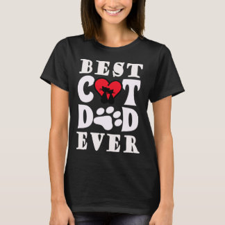 Bester Cat Vater je Katze Daddy Vater Weihnachten T-Shirt
