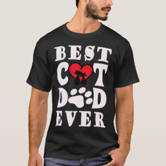 Bester Cat Vater je Katze Daddy Vater Weihnachten T-Shirt