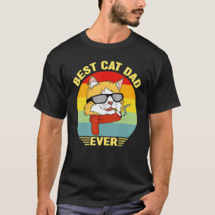 Bester Cat Vater je Katze Daddy Vatertag T-Shirt