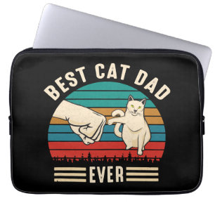 Bester Cat Vater je Katze Faust Vintage Männer Laptopschutzhülle