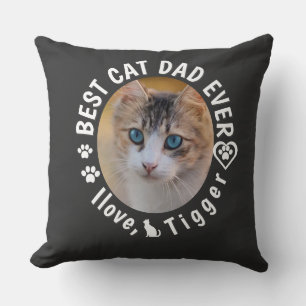 Bester Cat Vater je Modernes, benutzerdefiniertes Kissen