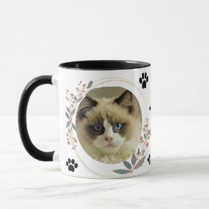 Bester Cat Vater je Modernes, individuelles Foto Tasse