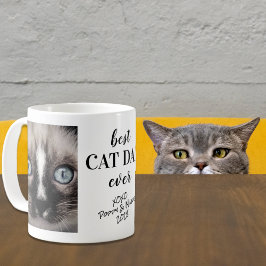 Bester Cat Vater je Personalisierte Fotos Kaffeetasse