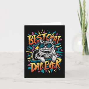 Bester Cat Vater je Shirt Vater Shirt Vatertag Karte