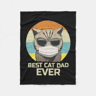 Bester Cat Vater je Sonnenbrillen Face Mask Gesc Fleecedecke