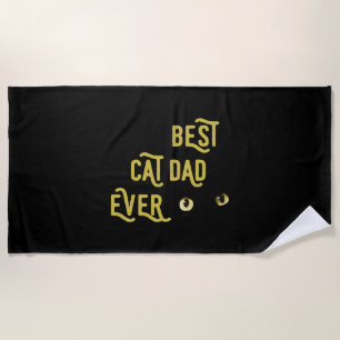 Bester Cat Vater je Strandtuch