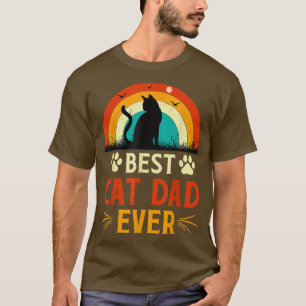 Bester Cat Vater je T Funny Cat Daddy Vatertag T-Shirt