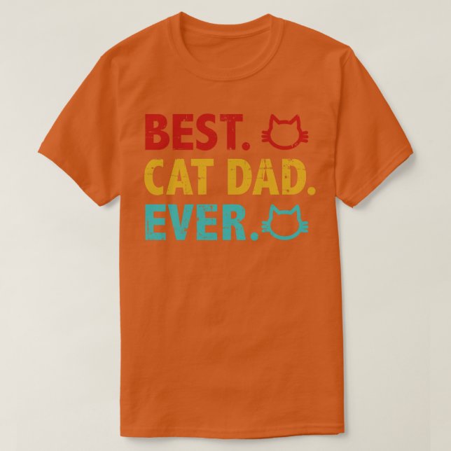 Bester Cat Vater je T-Shirt (Design vorne)