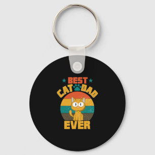 Bester Cat Vater je T - Shirt Funny Cat Daddy Vate Schlüsselanhänger