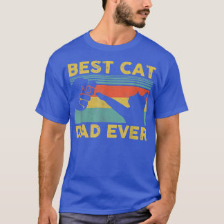 Bester Cat Vater je T-Shirt Funny Cat Daddy Vatert