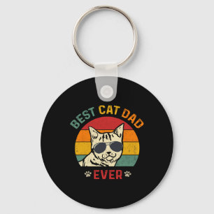 Bester Cat Vater je T-Shirt Funny Cat Daddy Vatert Schlüsselanhänger
