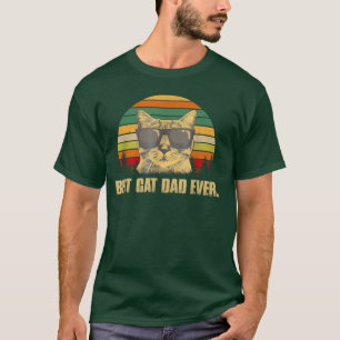 Bester Cat Vater je tee Funny Cat Daddy Vatertag V