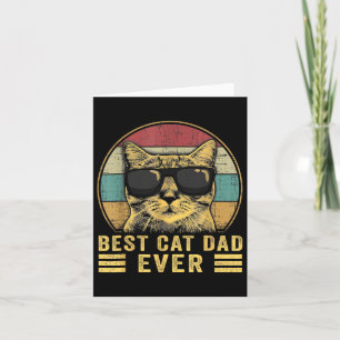 Bester Cat Vater je Vatertag Geschenk Vater Katze Karte