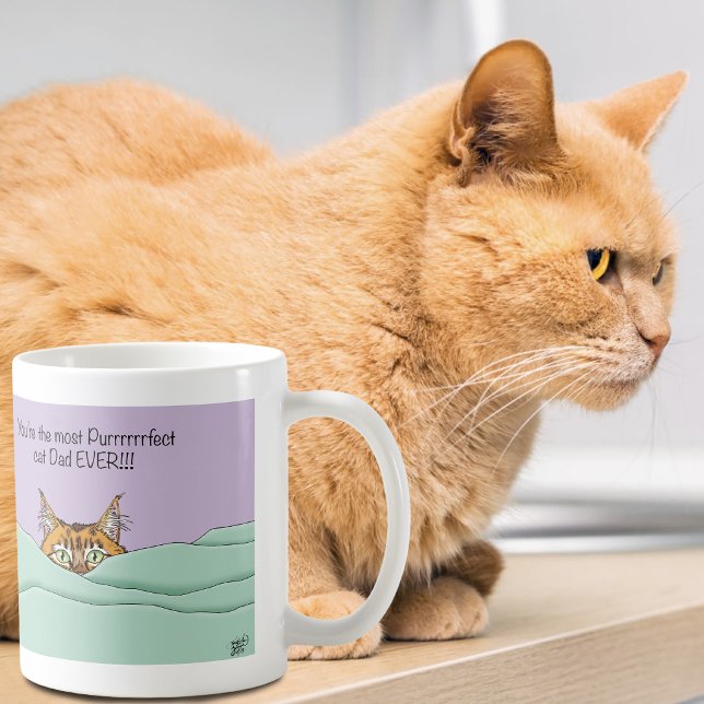Bester Cat Vater je! Vatertag Kaffeetasse (Von Creator hochgeladen)