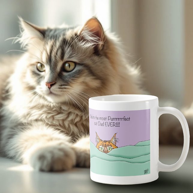 Bester Cat Vater je! Vatertag Kaffeetasse (Von Creator hochgeladen)